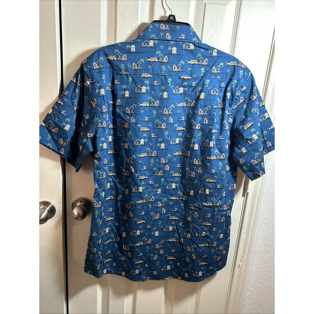 NWT ALEX CANNON Button Down Shirt Mens L VOLKSWAGON/ SURFBOARD PRINT - Picture 6 of 7